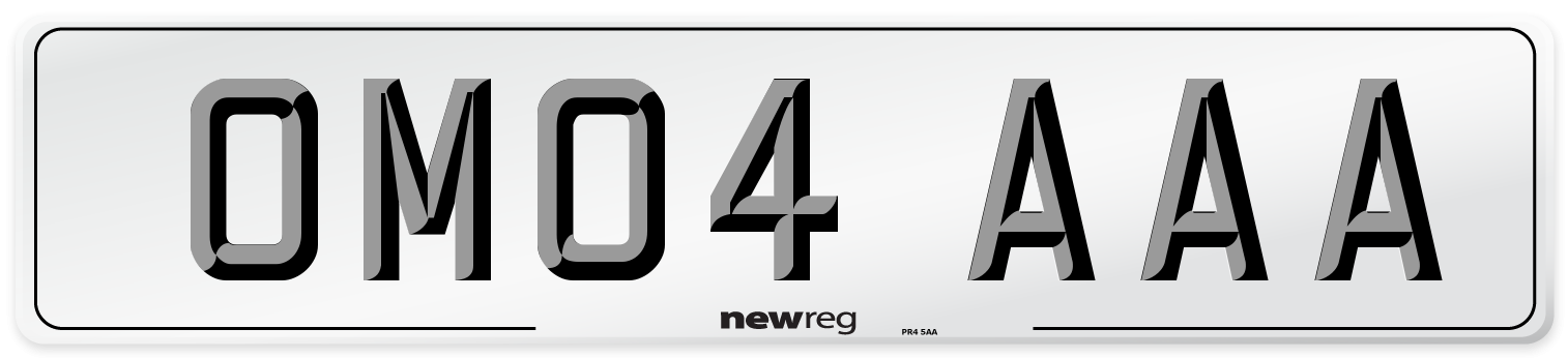 OM04 AAA Number Plate from New Reg